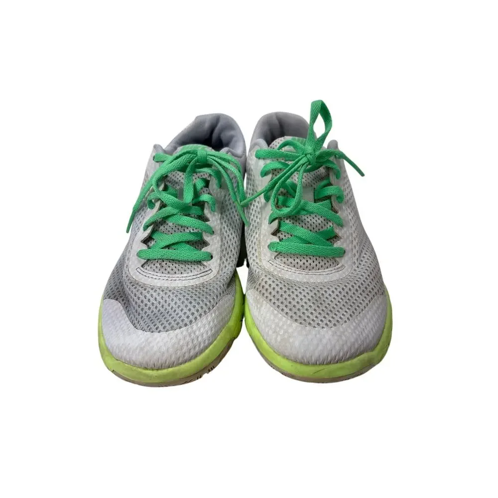 Nike Flex Experience RN 5, 6.5Y‎ White Green Kids Athletic Running Sneakers
